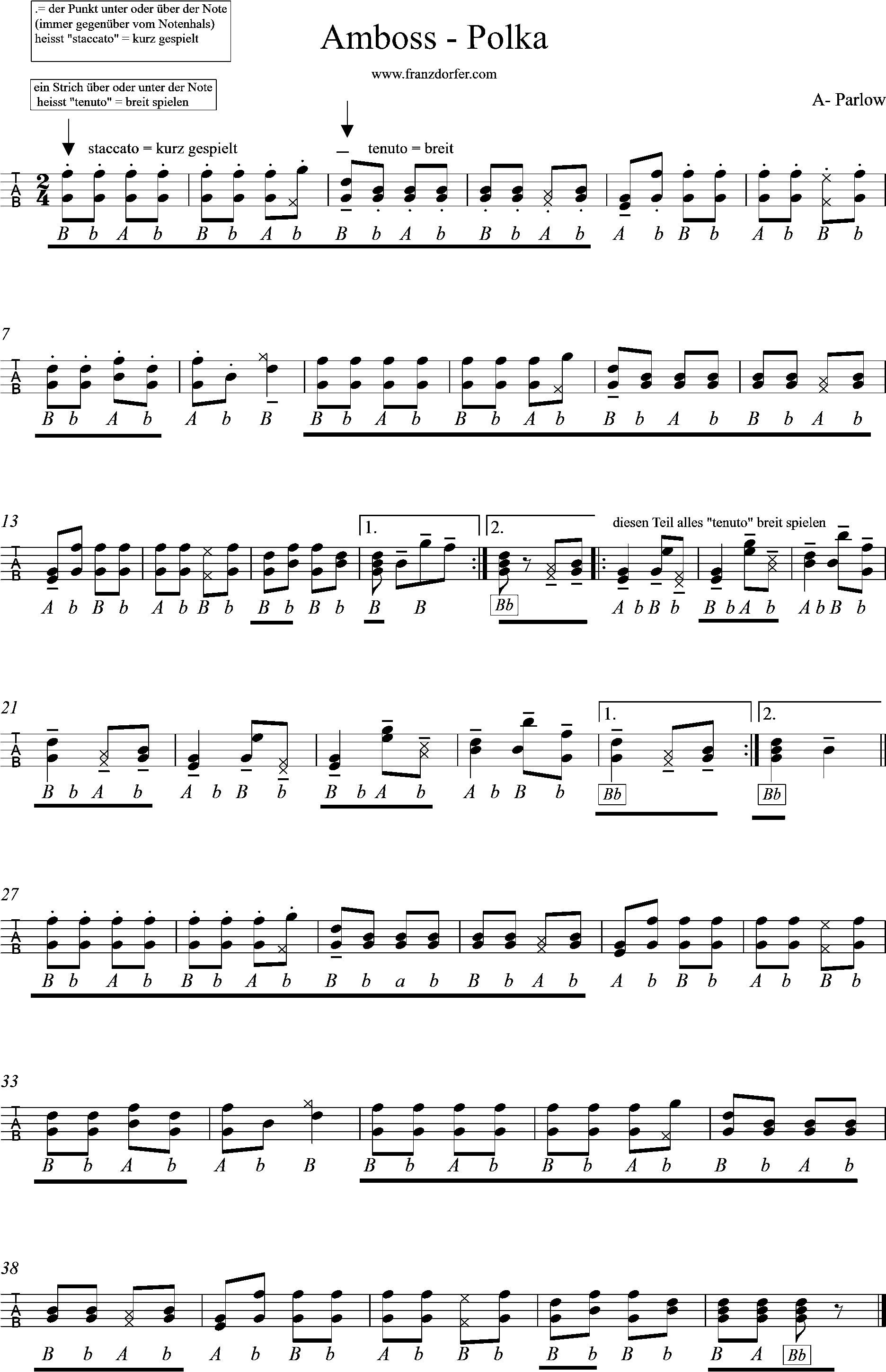 Amboss - Polka-Griffschrift.png Quetschn lernen-, Amboss Polka-Griffschrift